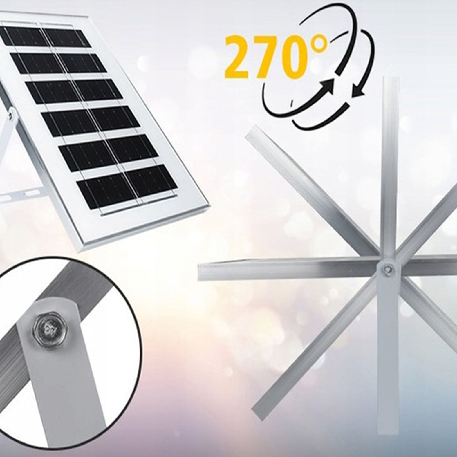 Výkonné solárne svetlo, senzor súmraku, diaľkové ovládanie, Vögler séria M 2000W