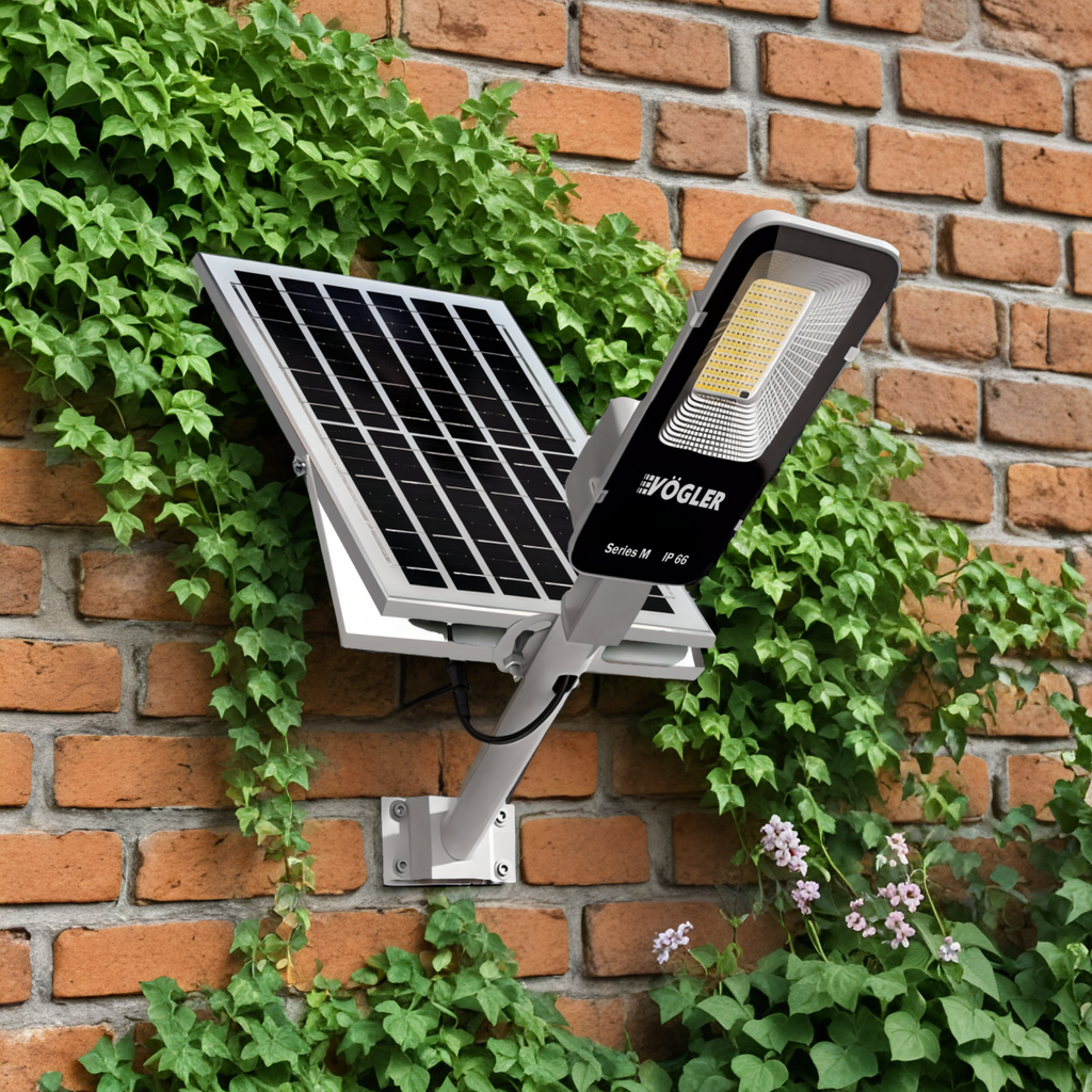 Výkonná solárna lampa, súmrakový senzor, diaľkové ovládanie, Vögler Professional 1200W