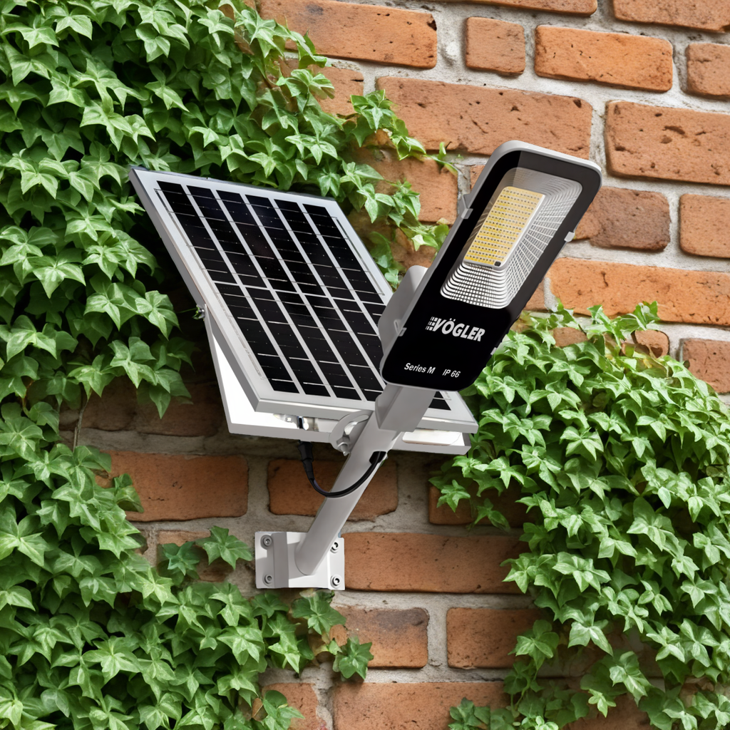 Výkonná solárna lampa, súmrakový senzor, diaľkové ovládanie, Vögler Professional 600W