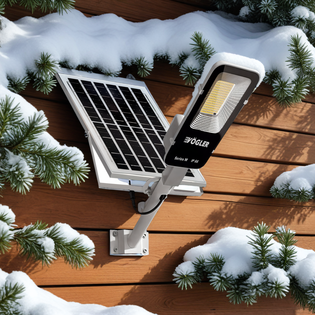 Výkonná solárna lampa, súmrakový senzor, diaľkové ovládanie, Vögler Professional 600W