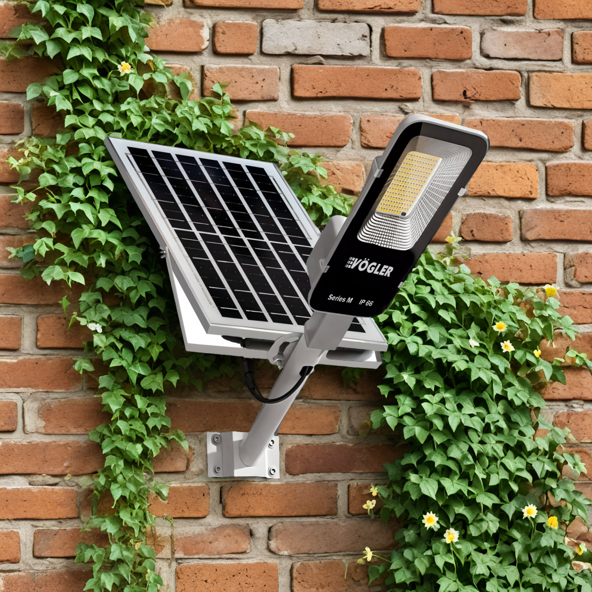 Výkonná solárna lampa, súmrakový senzor, diaľkové ovládanie, Vögler Professional 800W