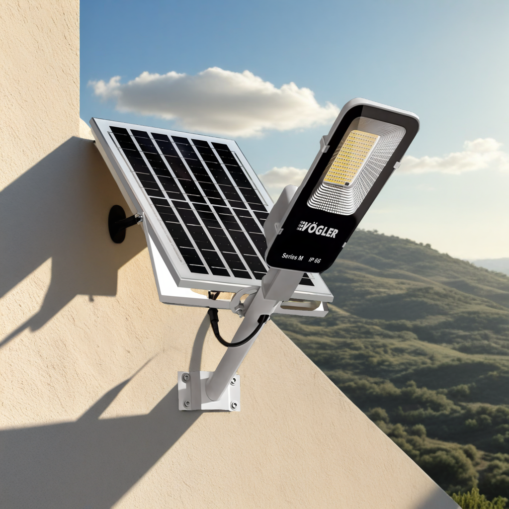 Výkonná solárna lampa, súmrakový senzor, diaľkové ovládanie, Vögler Professional 800W