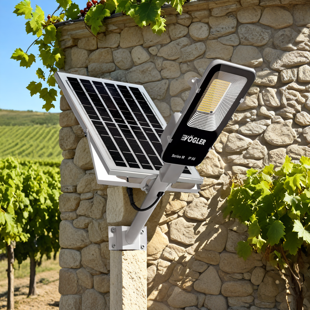 Výkonná solárna lampa, súmrakový senzor, diaľkové ovládanie, Vögler Professional 800W